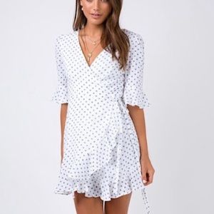 Princess Polly Mini Wrap Dress